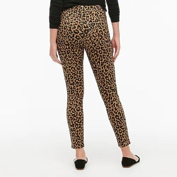 NEW J.Crew Leopard 9” Rise Button Fly Skinny Jeans - Picture 3 of 11